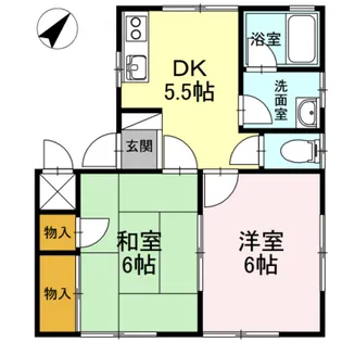 ミューズ瀬戸【1階】の間取り