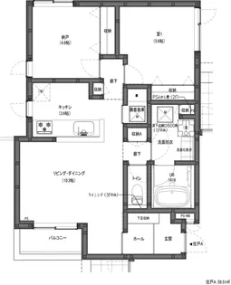 オクタビア【3階】の間取り