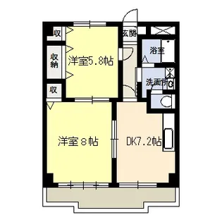 アンフルールマンション【3階】の間取り