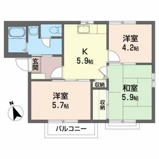 メゾン・エトワール C【2階】の間取り