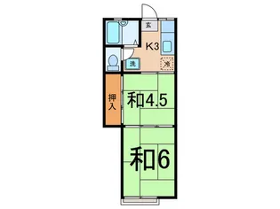 パールハイツ【2階】の間取り