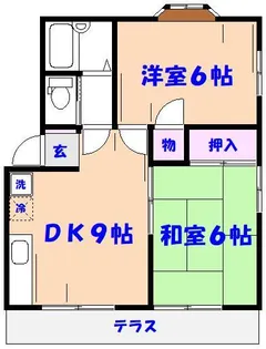 カサ・フローレス【1階】の間取り
