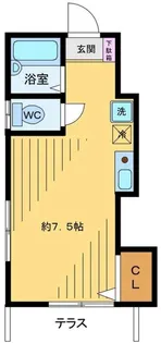 1Rの間取り画像