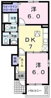 埼玉県川越市南大塚1【アパート】の間取り