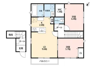 広島県広島市南区旭3【一戸建】の間取り