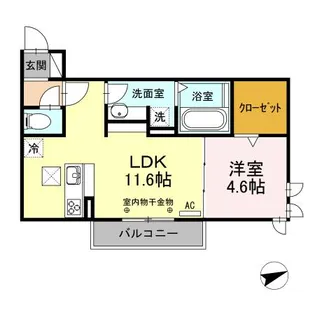 愛知県豊川市松久町2【アパート】の間取り