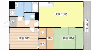 カルフールVI【2階】の間取り
