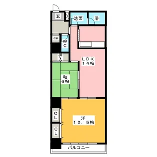 第二宝来マンション【2階】の間取り