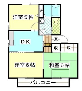 エステート日吉B【1階】の間取り