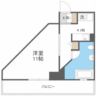 AMSTOWER南6条【12階】の間取り