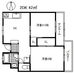 エスペランサ魚崎【7階】の間取り