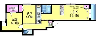 仮 南葛西6丁目メゾン 南棟【1階】の間取り