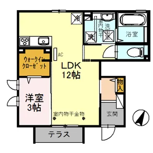 ゼフィール B【1階】の間取り