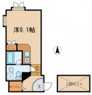 Chat Lapin 南麻布 シャ・ラパン南麻布【2階】の間取り