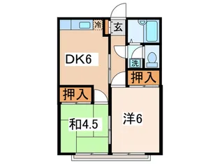 ヴェルジェ戸塚【2階】の間取り