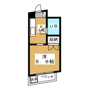 一杉マンション【4階】の間取り