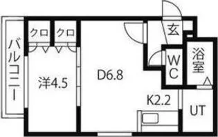 ルーエ北円山【3階】の間取り
