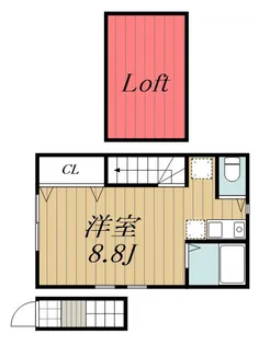 千葉県千葉市稲毛区轟町1【アパート】の間取り