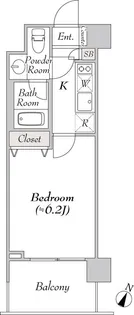 BluRock豊洲【6階】の間取り