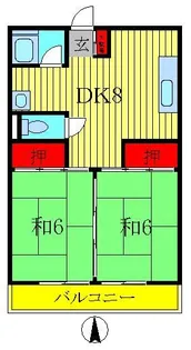 サンハイツ金町【3階】の間取り