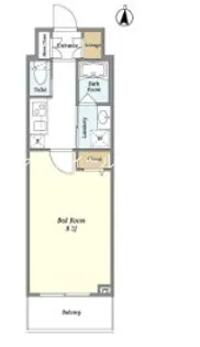 リテラス上野入谷【6階】の間取り