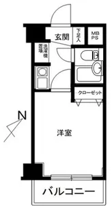 クリオ大口壱番館【4階】の間取り