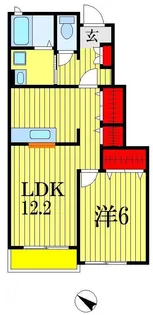 フォレストタウンI【1階】の間取り