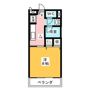 ノーブルFUJII B棟【1階】の間取り