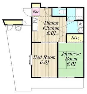 金田神田アパート【2階】の間取り