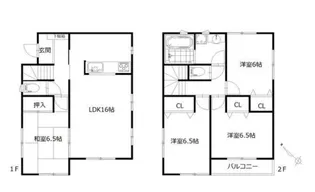 神奈川県藤沢市片瀬海岸3【一戸建】の間取り