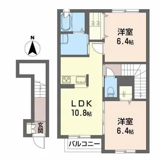 プライムタウン A【2階】の間取り