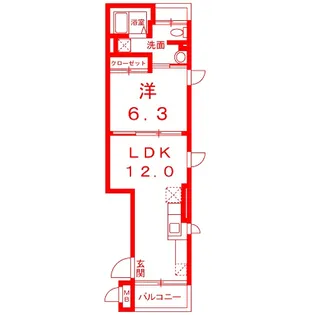 マルイレジデンス湘南B【1階】の間取り