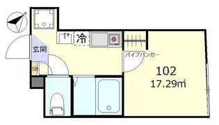 ベーネ平井【1階】の間取り