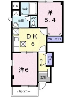 リビエラ A【1階】の間取り