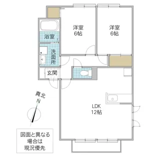 茨城県水戸市見和2【アパート】の間取り