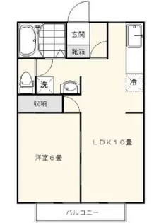 コーポM2【2階】の間取り
