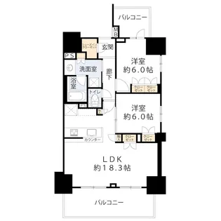 プレシス本川越【12階】の間取り