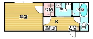 メイプル東須恵【1階】の間取り