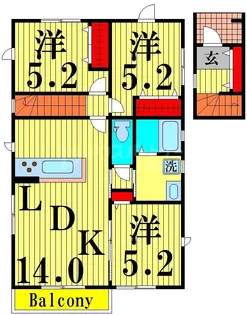 ジャルディニエの間取り