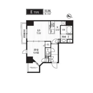 東京都千代田区神田西福田町【マンション】の間取り