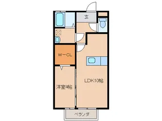 ハッピネスTAKAO【1階】の間取り