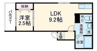 蓮田市東2丁目アパート【1階】の間取り