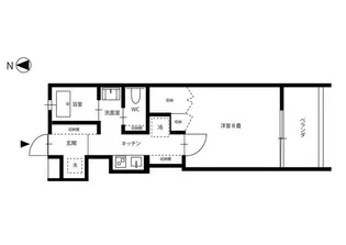 クレル西川原【1階】の間取り