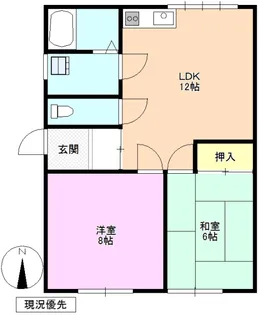 コーポ千曲川【1階】の間取り