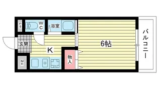 大阪府豊中市岡町北3【マンション】の間取り
