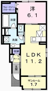 Kibou S【1階】の間取り