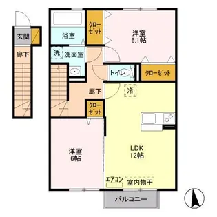 ソフィアクレール(南生実町)【2階】の間取り