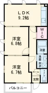クレール【2階】の間取り