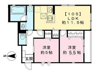 ウェルゲート サウス【1階】の間取り