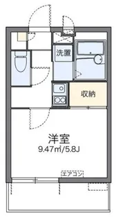 レオパレスパルフェタムール北沢【2階】の間取り